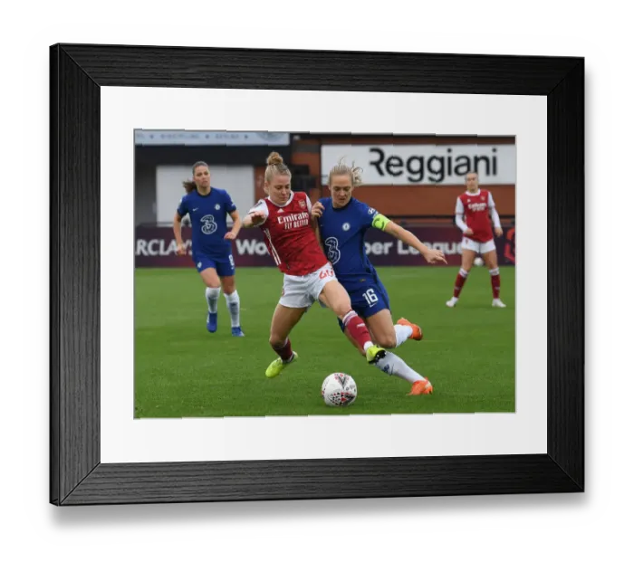 Framed Print : Arsenal vs Chelsea: A Super League Showdown - Maier vs Eriksson Battle for Supremacy Framed Print : Arsenal vs Chelsea: A Super League Showdown - Maier vs Eriksson Battle for Supremacy