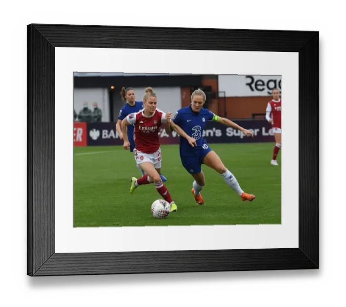 Framed Print : Arsenal vs Chelsea: FA WSL Showdown - Battle for Supremacy (2020-21)