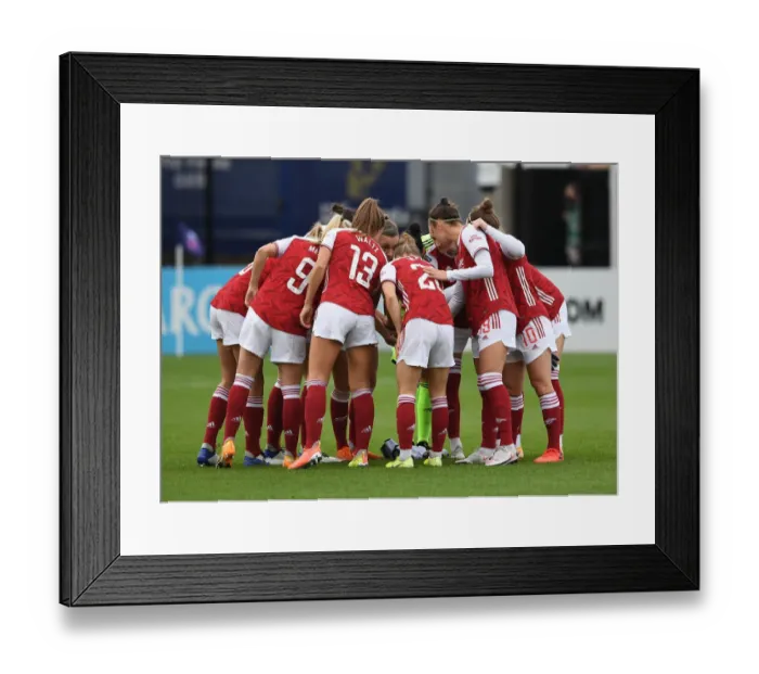 Framed Print : United in Determination: Arsenal Women and Chelsea Women Prepare for FA WSL Showdown