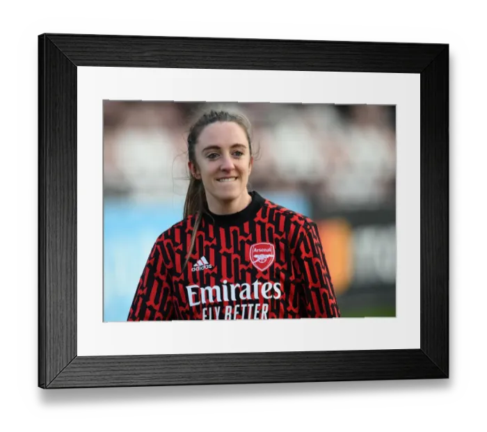 Framed Print : Arsenal's Lisa Evans Gears Up for Arsenal Women vs Chelsea Women: Pre-Match Warm-Up, Barclays FA WSL Framed Print : Arsenal's Lisa Evans Gears Up for Arsenal Women vs Chelsea Women: Pre-Match Warm-Up, Barclays FA WSL