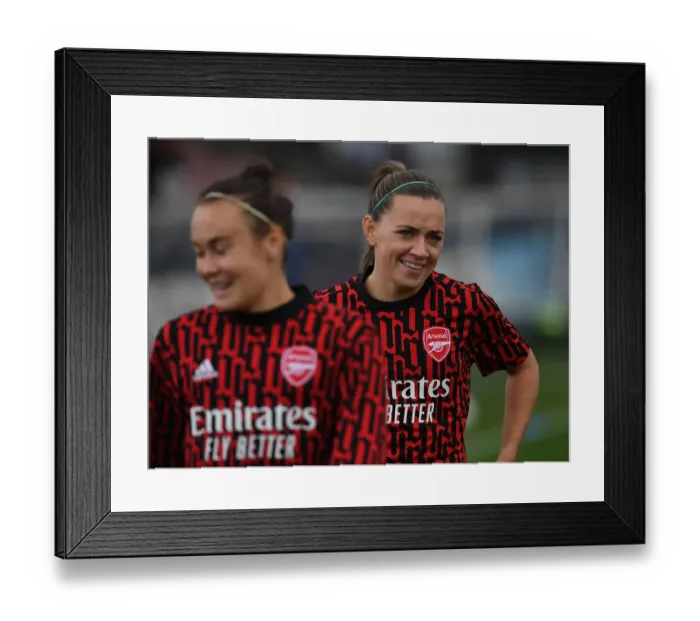 Framed Print : Arsenal's Katie McCabe Gears Up: Arsenal Women vs Chelsea Women - Barclays FA WSL Clash