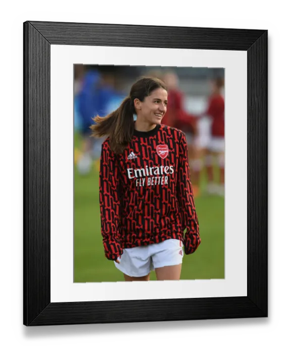 Framed Print : Arsenal Women vs Chelsea Women: Pre-Match Warm-Up, FA WSL 2021