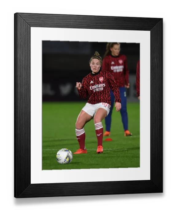 Framed Print : Arsenal Women vs. Tottenham Hotspur Women: Empty FA Womens Continental League Cup Match at Meadow Park