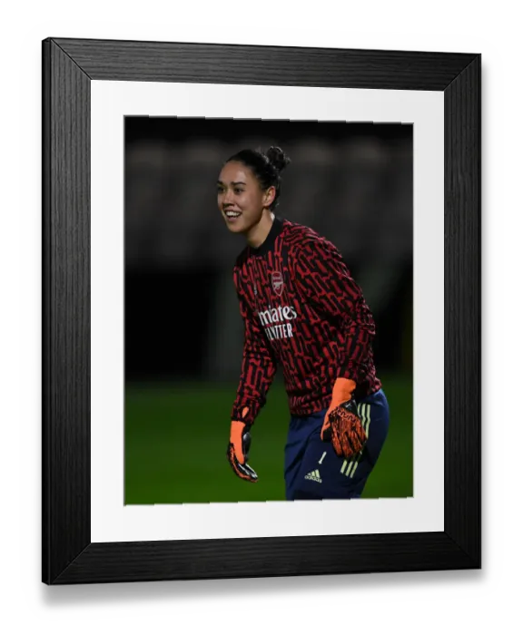 Framed Print : Arsenal Women vs. Tottenham Hotspur Women: Empty Meadow Park in the Conti Cup Amidst Pandemic Restrictions