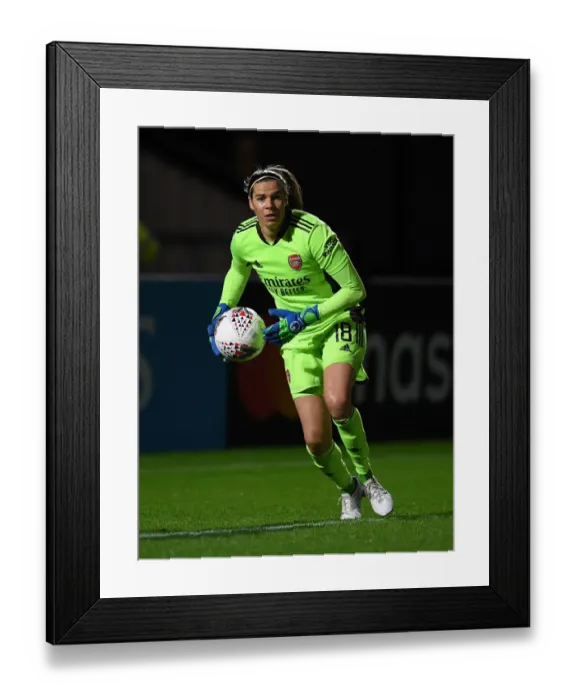 Framed Print : Arsenal vs. Tottenham Women's Clash in Empty Meadow Park: FA Womens Continental League Cup Match
