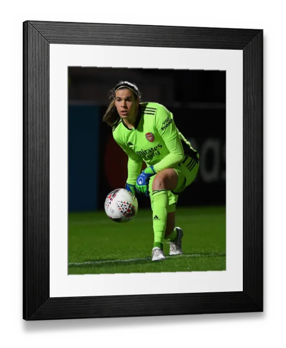 Framed Print : Arsenal vs. Tottenham Women's FA WSL Cup Clash Amidst Empty Stands Amidst Coronavirus Pandemic