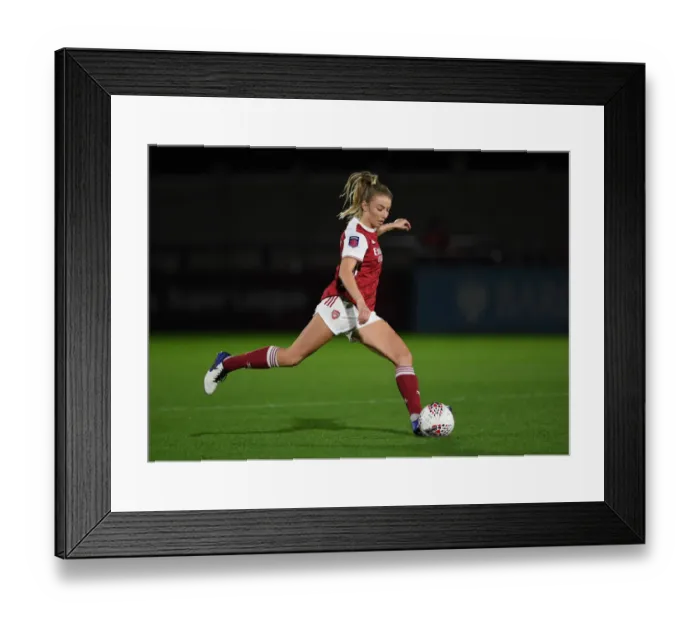 Framed Print : Arsenal Women vs. Tottenham Hotspur Women: FA Womens Continental League Cup Match in Empty Stands (November 2020)