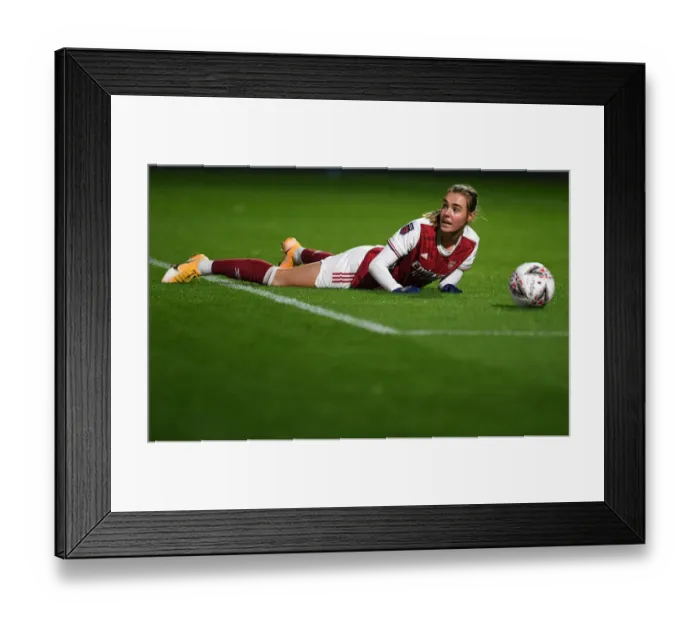 Framed Print : Arsenal Women vs. Tottenham Hotspur Women: Empty Meadow Park (FA Womens Continental League Cup 2020-21)