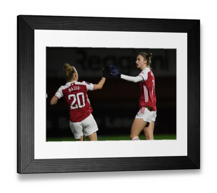 Framed Print : Arsenal Women's Triumph: Vivianne Miedema Scores First Goal Against Tottenham in FA WSL Cup