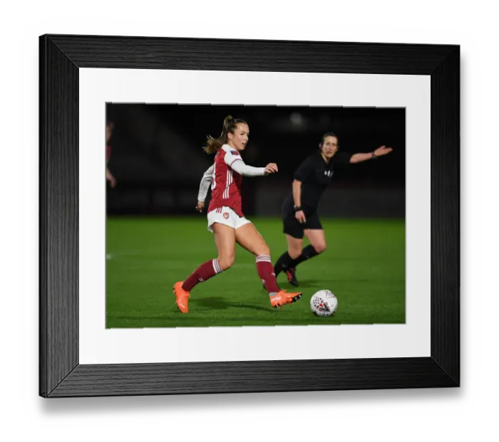 Framed Print : Empty Meadow Park: Arsenal Women vs. Tottenham Hotspur Women - FA Womens Continental League Cup Match Amidst Coronavirus Restrictions
