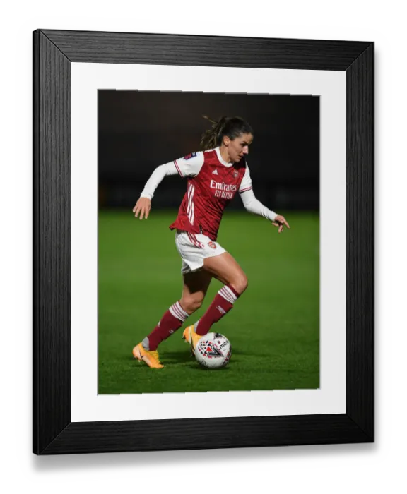 Framed Print : Arsenal Women vs. Tottenham Hotspur Women: Empty FA Womens Continental League Cup Match at Meadow Park