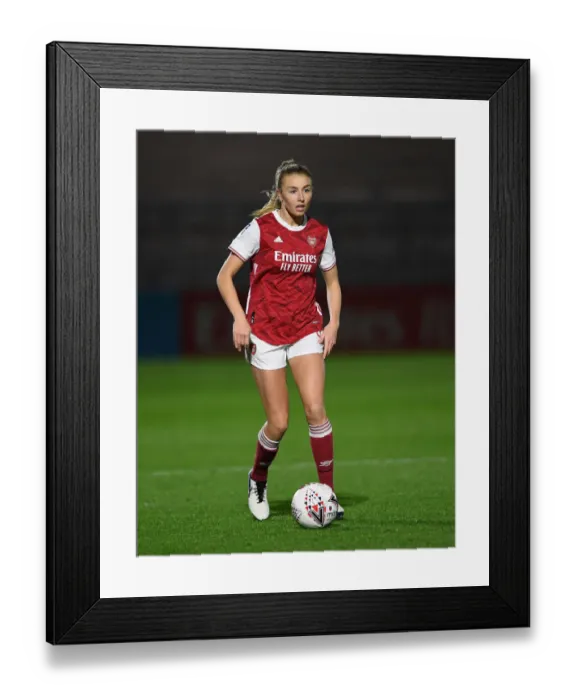 Framed Print : Arsenal Women vs. Tottenham Hotspur Women: FA Womens Continental League Cup Match in Empty Stands (November 2020)