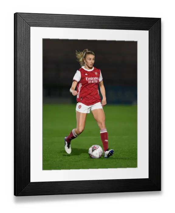 Framed Print : Arsenal Women vs. Tottenham Hotspur Women: Empty Meadow Park - FA Womens Continental League Cup Match