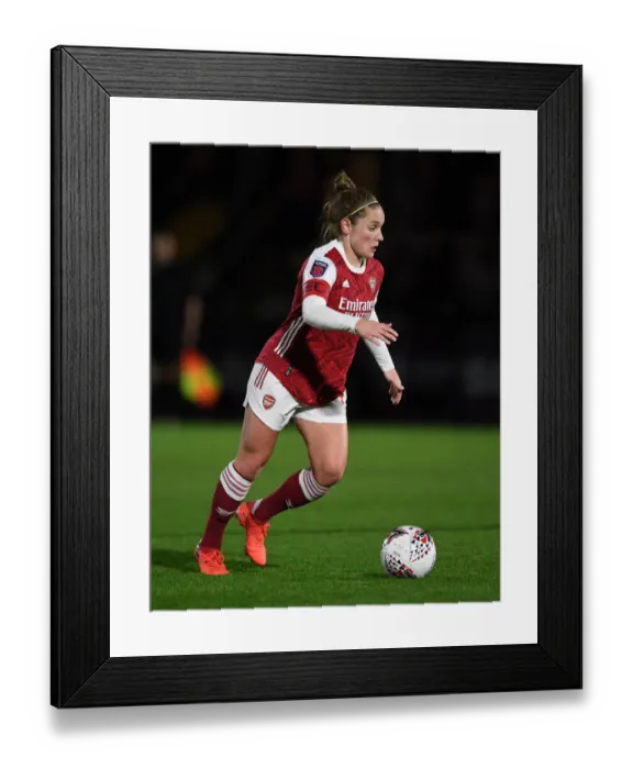 Framed Print : Arsenal Women vs. Tottenham Hotspur Women: Empty Meadow Park - FA Womens Continental League Cup Match