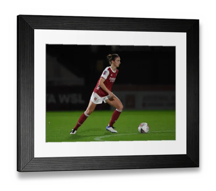 Framed Print : Arsenal Women vs. Tottenham Hotspur Women: FA Womens Continental League Cup Match at Empty Meadow Park Amidst Coronavirus Restrictions
