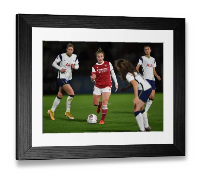 Framed Print : Arsenal's Kim Little Finds Focus Amid Empty Meadow Park in Coronavirus-Hit FA WSL Match Framed Print : Arsenal's Kim Little Finds Focus Amid Empty Meadow Park in Coronavirus-Hit FA WSL Match