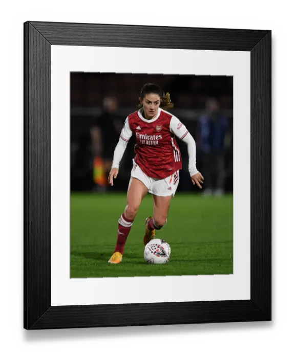 Framed Print : Arsenal Women vs. Tottenham Hotspur Women: Empty Meadow Park (FA Womens Continental League Cup 2020-21)