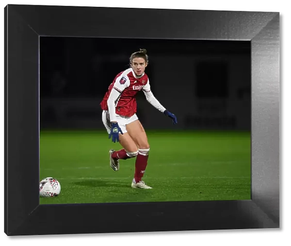 Vivianne Miedema Battles for Arsenal Victory in Empty FA Womens Continental League Cup Stands