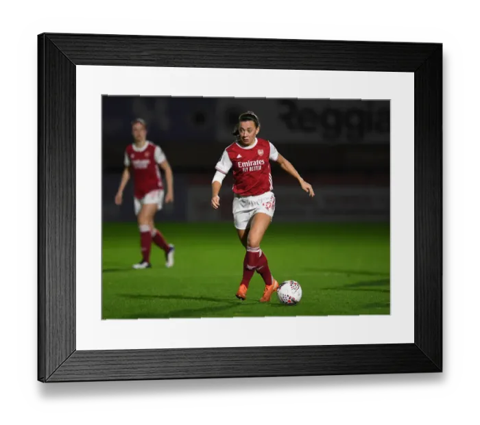 Framed Print : Arsenal Women vs. Tottenham Hotspur Women: Empty Meadow Park - FA Womens Continental League Cup Match
