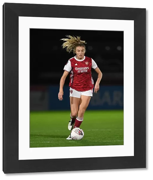 BOREHAMWOOD, ENGLAND - NOVEMBER 18: Leah Williamson of Arsenal during the FA Womens Continental League Cup match