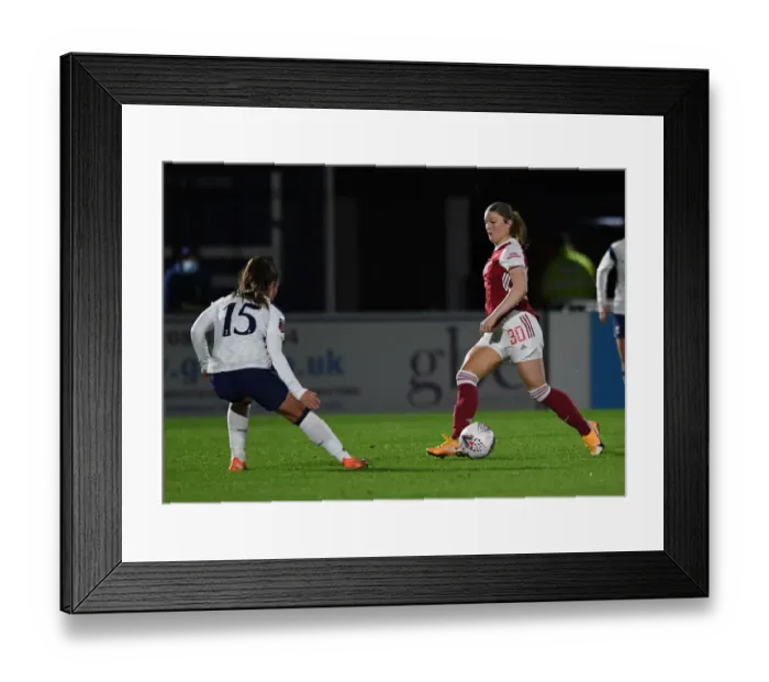 Framed Print : Conti Cup: Arsenal Women vs. Tottenham Hotspur Women in Empty Stands Framed Print : Conti Cup: Arsenal Women vs. Tottenham Hotspur Women in Empty Stands