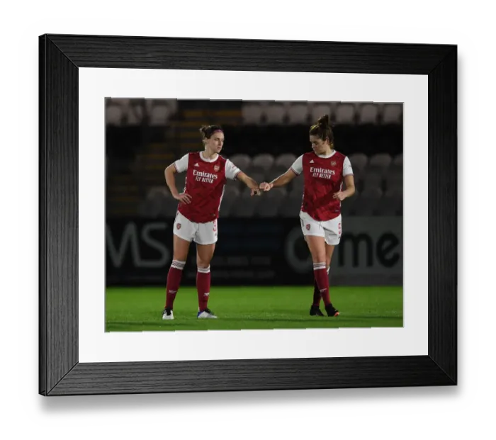 Framed Print : Arsenal Women vs. Tottenham Hotspur Women: Empty Meadow Park (FA Womens Continental League Cup 2020-21)