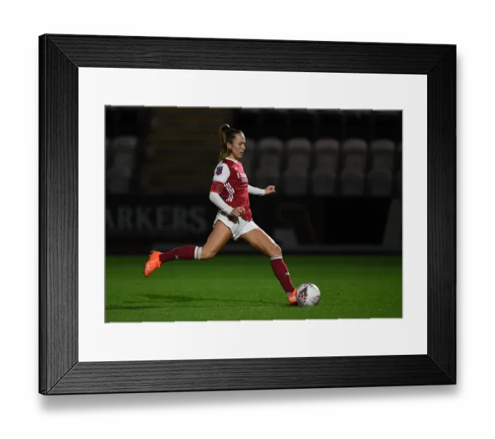 Framed Print : Arsenal Women Edge Past Tottenham Hotspur in Penalty Shootout in Empty FA Womens Continental League Cup Match