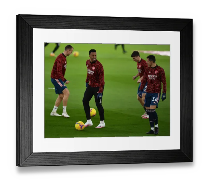 Framed Print : Arsenal's Gabriel Magalhaes Prepares for Leeds United Clash in Premier League Framed Print : Arsenal's Gabriel Magalhaes Prepares for Leeds United Clash in Premier League