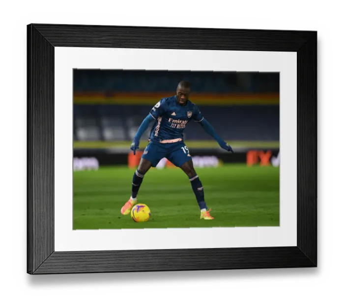 Framed Print : Pepe in Action: Arsenal vs. Leeds United, Premier League 2020-21 Framed Print : Pepe in Action: Arsenal vs. Leeds United, Premier League 2020-21