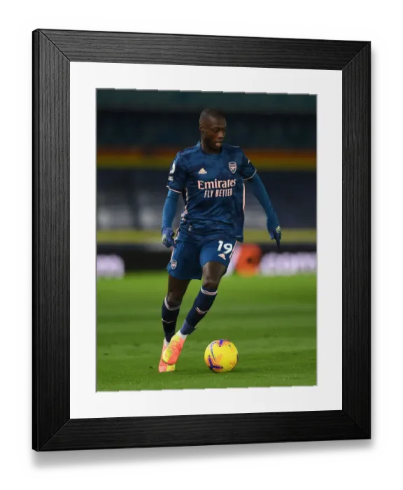 Framed Print : Pepe in Action: Leeds United vs. Arsenal, Premier League 2020-21 Framed Print : Pepe in Action: Leeds United vs. Arsenal, Premier League 2020-21