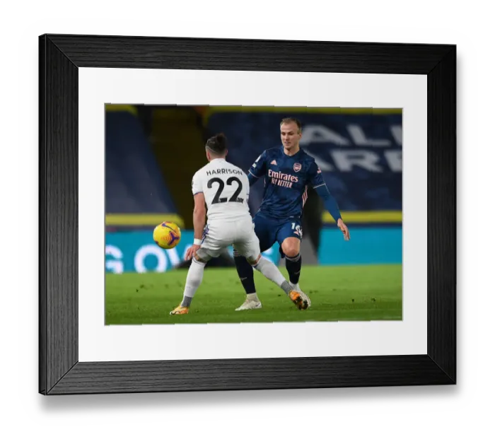 Framed Print : Rousing Rivalry: Holding vs Harrison in Leeds United vs Arsenal Clash (Premier League 2020-21) Framed Print : Rousing Rivalry: Holding vs Harrison in Leeds United vs Arsenal Clash (Premier League 2020-21)