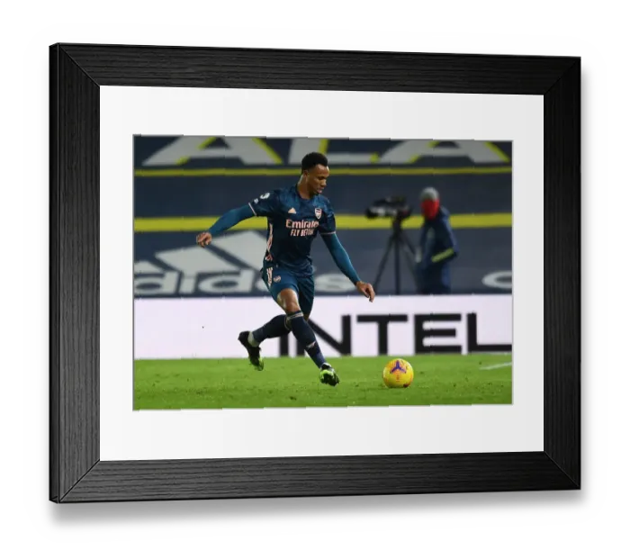 Framed Print : Gabriel Magalhaes in Action: Leeds United vs. Arsenal, Premier League 2020-21 Framed Print : Gabriel Magalhaes in Action: Leeds United vs. Arsenal, Premier League 2020-21