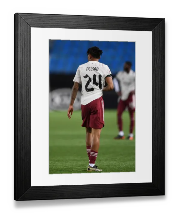 Framed Print : Arsenal's Reiss Nelson Shines in Molde FK Showdown (UEFA Europa League 2020-21)