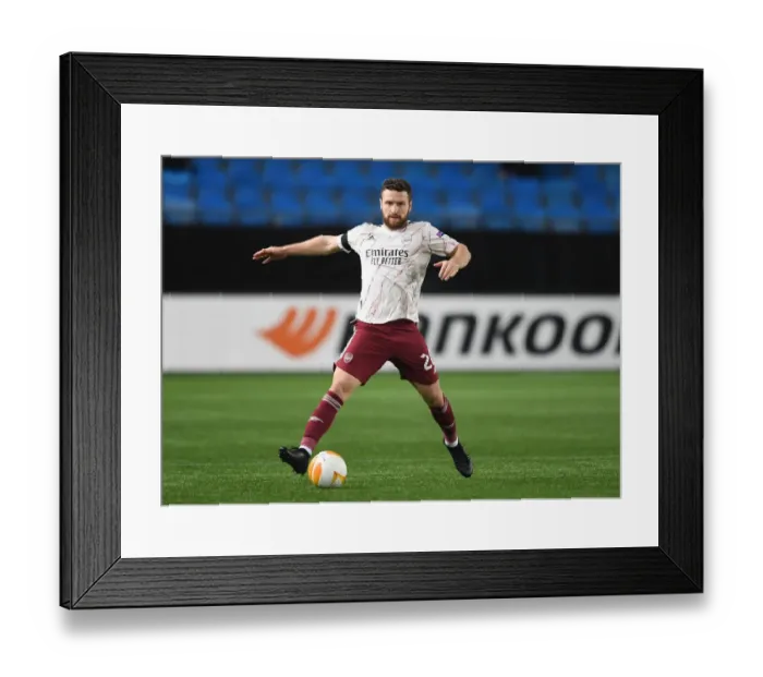 Framed Print : Mustafi's Showdown: Arsenal vs Molde in Europa League