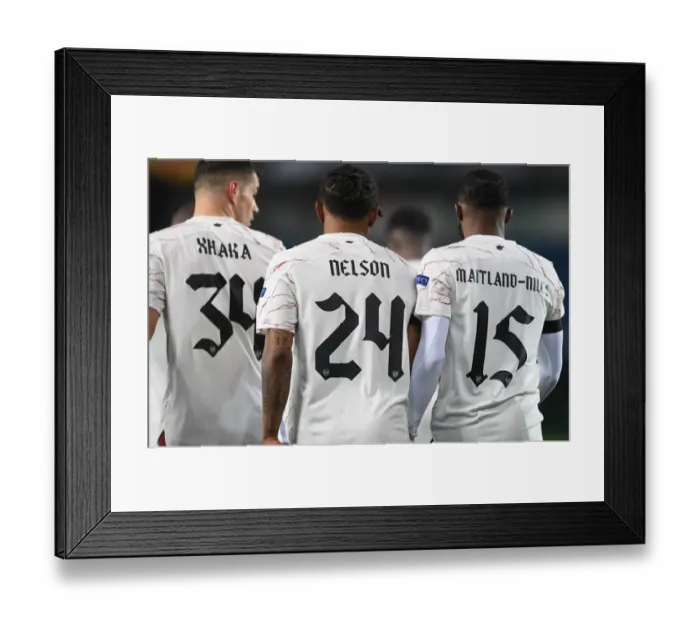 Framed Print : Nelson Scores: Arsenal Claims Europa League Victory Over Molde FK Framed Print : Nelson Scores: Arsenal Claims Europa League Victory Over Molde FK