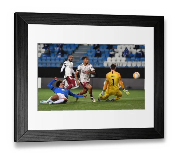 Framed Print : Reiss Nelson Scores Arsenal's Second Goal: Molde FK vs Arsenal FC, UEFA Europa League 2020-21 Framed Print : Reiss Nelson Scores Arsenal's Second Goal: Molde FK vs Arsenal FC, UEFA Europa League 2020-21