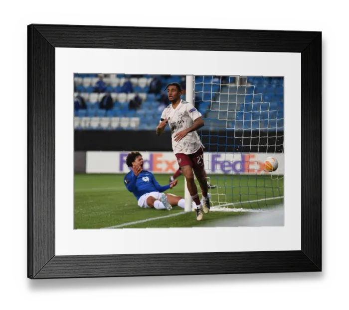 Framed Print : Nelson Scores: Arsenal Claims Europa League Victory over Molde Framed Print : Nelson Scores: Arsenal Claims Europa League Victory over Molde