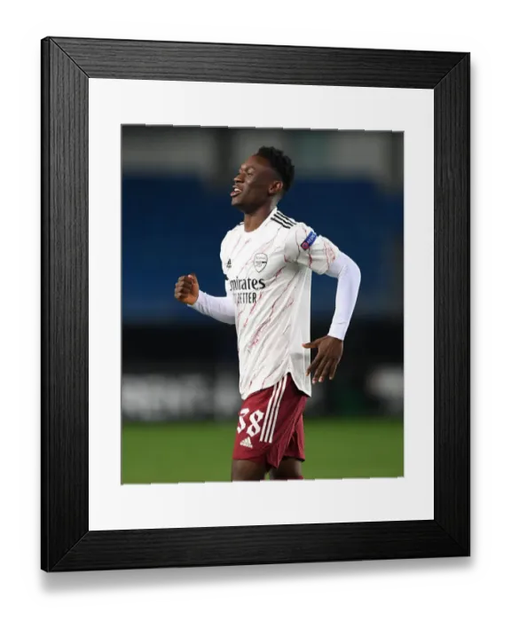 Framed Print : Balogun Scores Third as Arsenal Secures Europa League Victory Over Molde Framed Print : Balogun Scores Third as Arsenal Secures Europa League Victory Over Molde