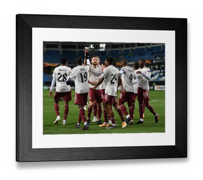 Framed Print : Arsenal's Nelson Scores in Molde Victory: Europa League Group B