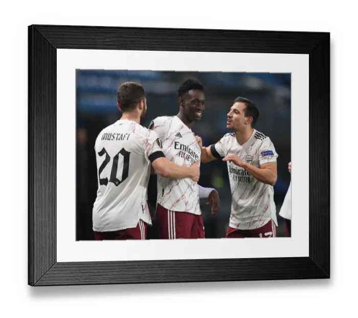 Framed Print : Arsenal's Triumph: Flo Balogun Scores Third in Europa League Win vs Molde FK