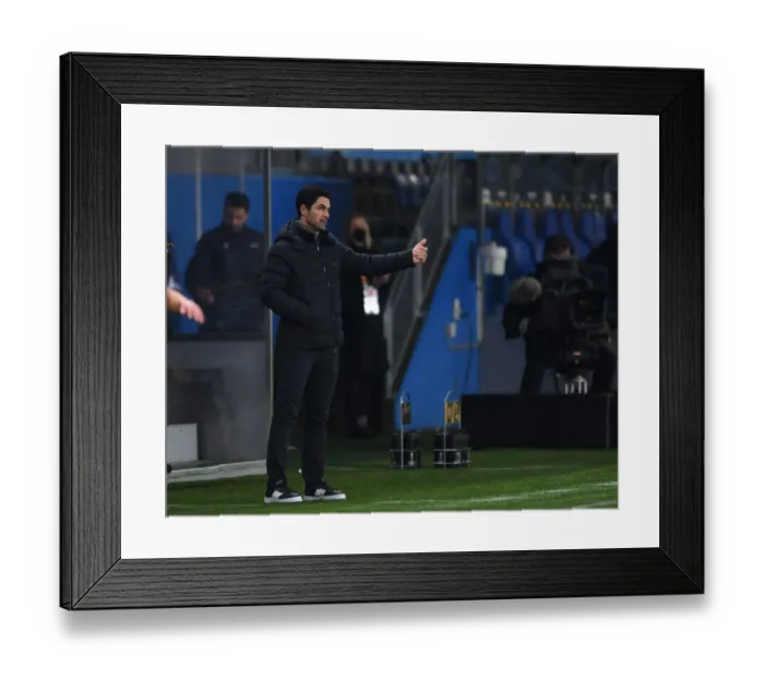 Framed Print : Arsenal's Mikel Arteta Leads Team in Europa League Clash Against Molde FK