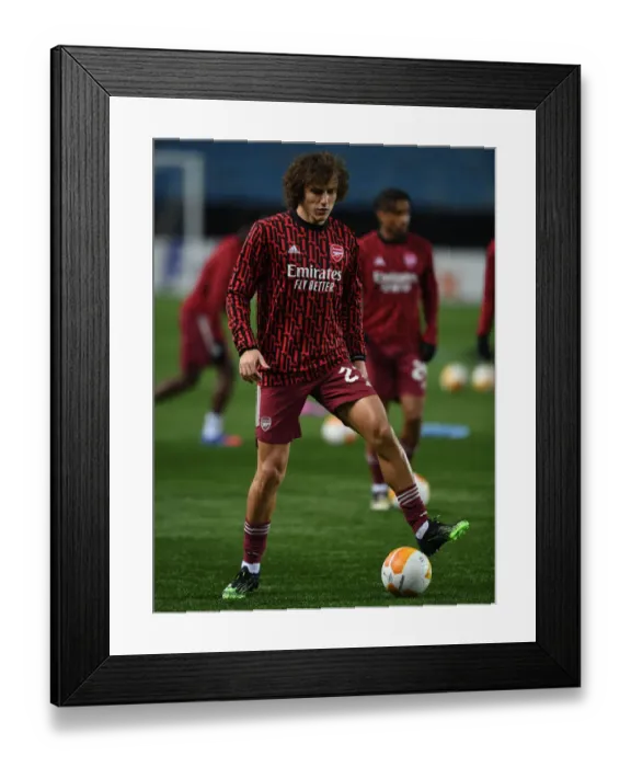 Framed Print : Arsenal's David Luiz Warming Up Ahead of Molde Clash in Europa League Framed Print : Arsenal's David Luiz Warming Up Ahead of Molde Clash in Europa League