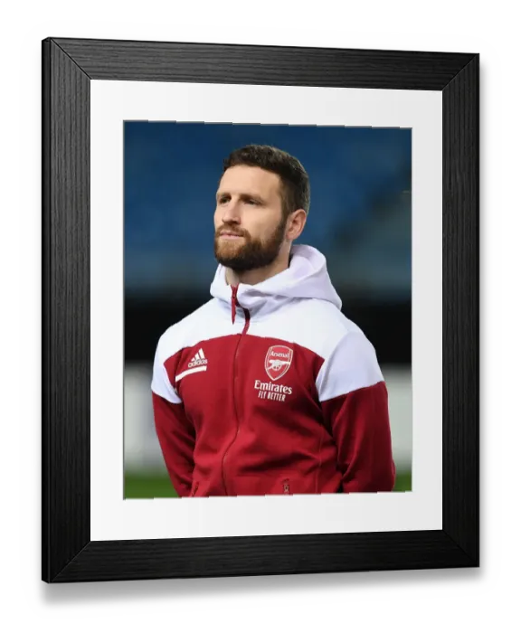 Framed Print : Arsenal's Mustafi Prepares for Molde Clash in Europa League Group Stage Framed Print : Arsenal's Mustafi Prepares for Molde Clash in Europa League Group Stage
