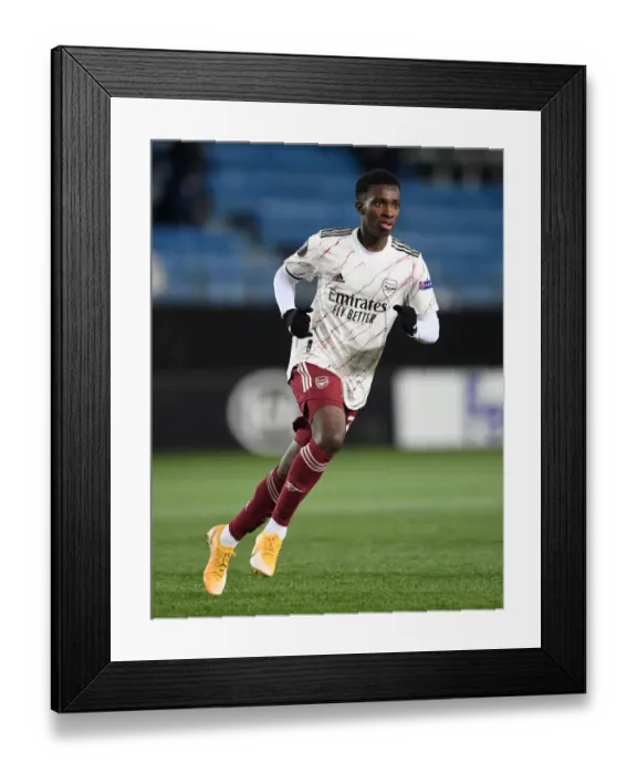 Framed Print : Arsenal's Eddie Nketiah in Action during Europa League Clash against Molde FK
