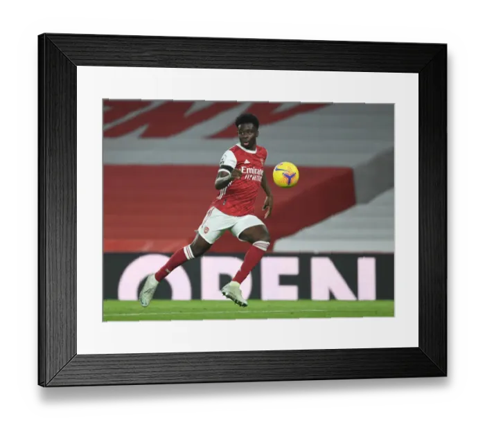 Framed Print : Bukayo Saka in Action: Arsenal vs. Wolverhampton Wanderers (2020-21) - Emirates Stadium Framed Print : Bukayo Saka in Action: Arsenal vs. Wolverhampton Wanderers (2020-21) - Emirates Stadium