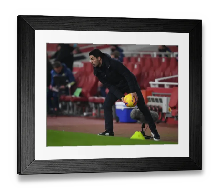 Framed Print : Arsenal vs. Wolverhampton Wanderers: Mikel Arteta Leads Empty Emirates Squad (2020-21 Premier League) Framed Print : Arsenal vs. Wolverhampton Wanderers: Mikel Arteta Leads Empty Emirates Squad (2020-21 Premier League)