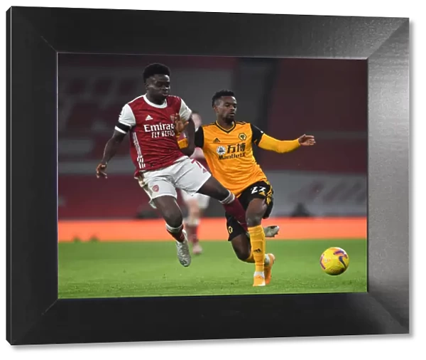 Empty Battle: Saka vs. Semedo at the Ghostly Emirates - Arsenal vs. Wolverhampton Wanderers (Premier League 2020-21)