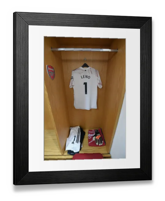 Framed Print : Arsenal vs. Wolverhampton Wanderers: Empty Emirates Stadium (2020-21) - Coronavirus Pandemic