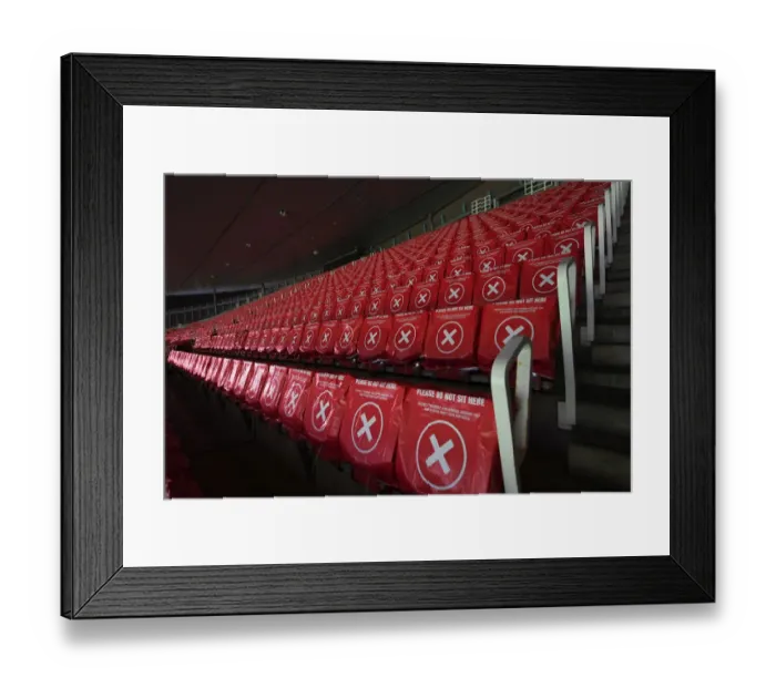 Framed Print : Arsenal vs. Wolverhampton Wanderers at Empty Emirates Stadium: 2020-21 Premier League Amid COVID-19 Framed Print : Arsenal vs. Wolverhampton Wanderers at Empty Emirates Stadium: 2020-21 Premier League Amid COVID-19