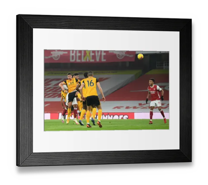 Framed Print : Gabriel Magalhaes Scores the Lone Goal: Arsenal vs. Wolverhampton Wanderers in Emirates Stadium (2020-21) Framed Print : Gabriel Magalhaes Scores the Lone Goal: Arsenal vs. Wolverhampton Wanderers in Emirates Stadium (2020-21)